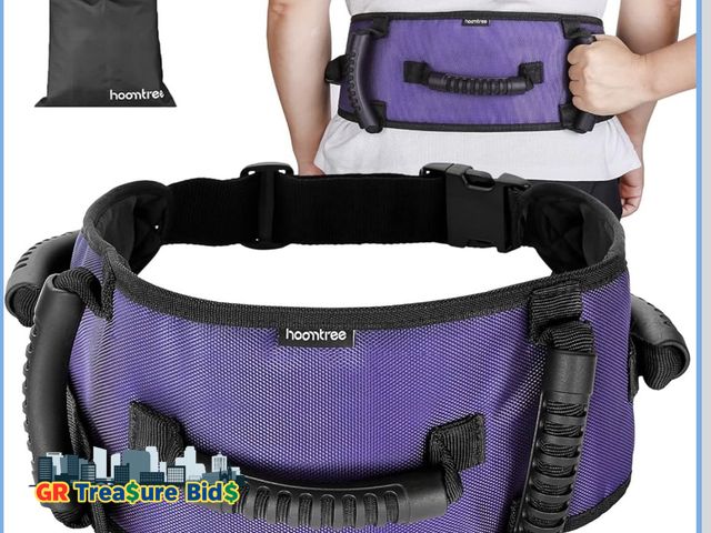 Lot 111-52451 - New VERY100 Gait Belt Transfer Belt with Padding Handles,Transfer Belts for Lifting Seniors with One...