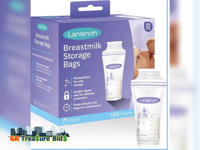 Lot 111-52094 - Lansinoh Breastmilk Storage Bags -  (100 Count))