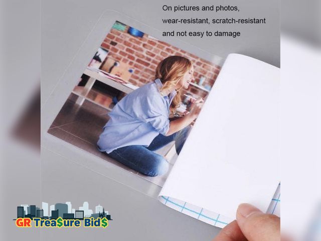 Lot 111-36754 - CiCiwind Contact Paper Clear Glossy Self Adhesive Film Covering Removable Protective Film Contact Pa...