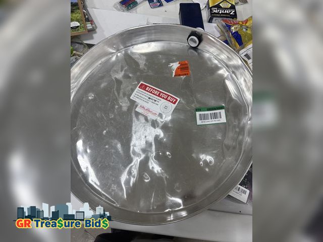 Lot 111-78993 - Commercial Water Heater Pan 36 Inch Aluminum 21”Inch with Side Drain Water Damage Prevention No Leak...