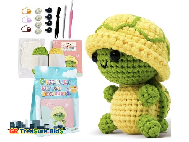 Lot 111-457092 - New YICBOR Crochet Kit for Beginners - Amigurumi Crocheting Animal Kits with Step-by-Step Video Tuto...