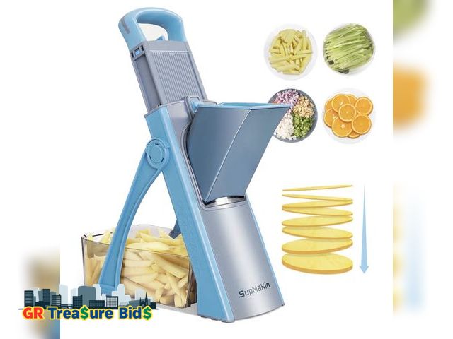 Lot 111-72672 - Upgrade Safe Mandoline Slicer Plus, Vegetable Chopper, Potato Slicer, Food Slicer Onion Chopper, Fry...