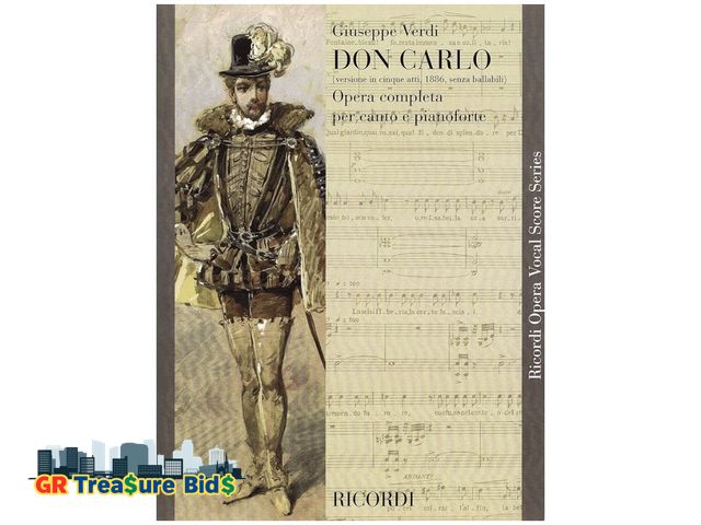 Lot 111-80307 - New Don Carlo (5 Acts): Vocal Score (Ricordi Opera Vocal Score)