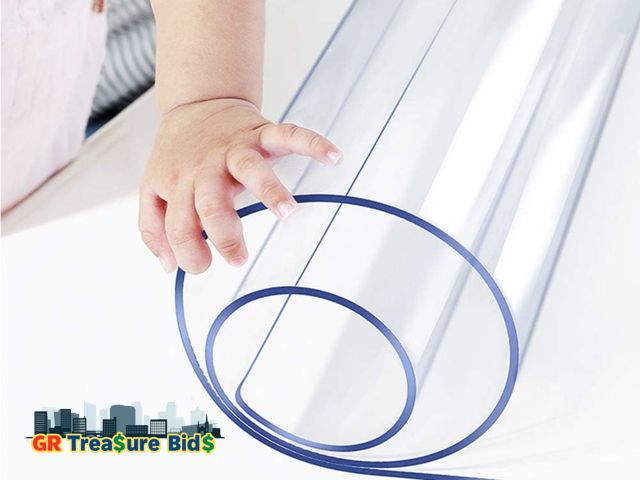 Lot 111-70634 - New PVC Tablecloth Cover Clear Plastic Table Protector Transparent Vinyl Table Cloths Water Rresista...