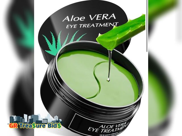 Lot 111-19464 - New Aloe Vera Eye Treatment Mask (30 Pairs) Reduces Puffiness, Wrinkles, Puffy and Bags Under Eyes, ...