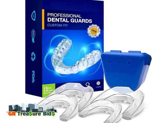 Lot 111-41623 - New Mouth Guard for Teeth Grinding: Nighttime Dental Guard for Clenching, TMJ Relief - BPA Free, Mol...