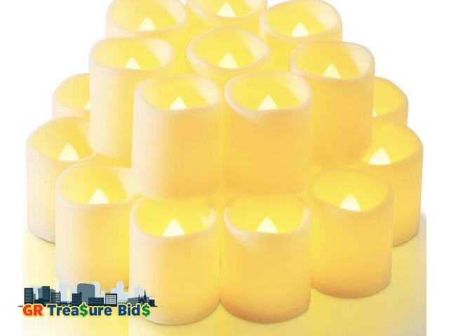 Lot 111-6363 - Homemory 12Pack Votive Candles LED Tealight Warm White