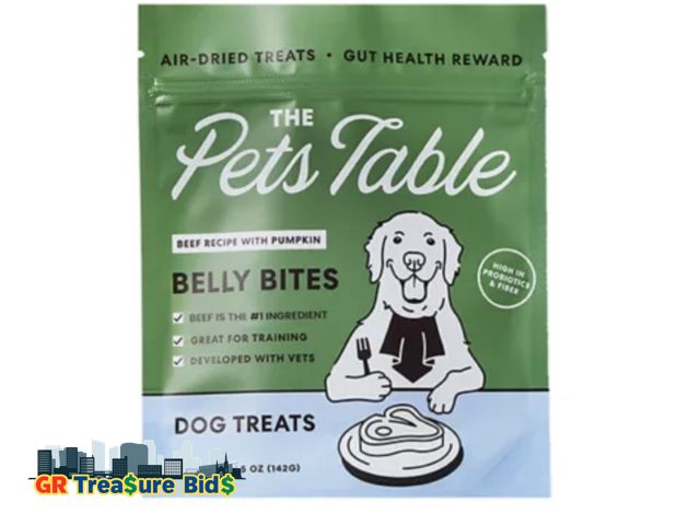 Lot 111-67958 - New The Pets Table Beef Limited Ingredient Diet Air-Dried Dog Treats, 5-oz bag
