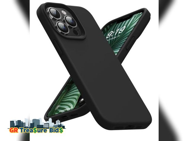 Lot 111-49882 - OuXul Case Designed for iPhone 14 Pro Max Black
Shockproof, Liquid Silicone, Protective Phone Case, ...