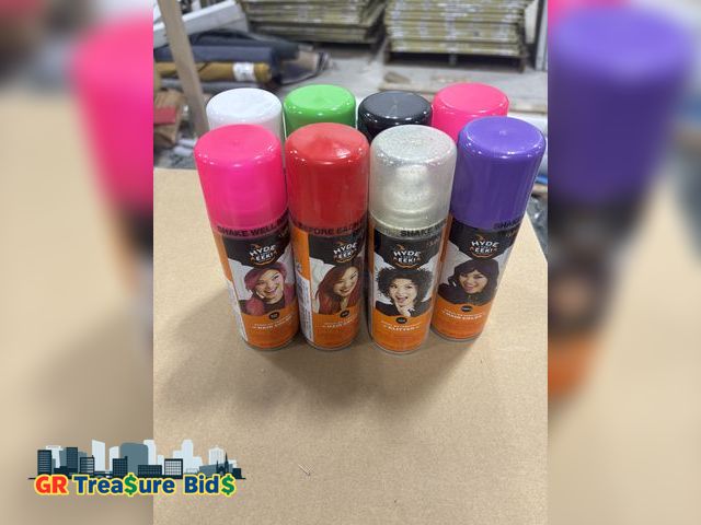 Lot 111-33655 - 8different colors  8 different color ,Temporary Hair Color Spray - Wash Out! - 85g for each one