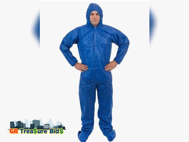 Lot 111-39466 - New Standard SMS 3 Layer General Protective Coverall for General Cleanup (Blue