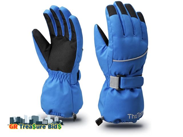 Lot 111-72662 - New ThxToms Kids Warm Gloves Winter Waterproof Snow Gloves for Ourdoor Sports Snowboard, Toddler Bul...