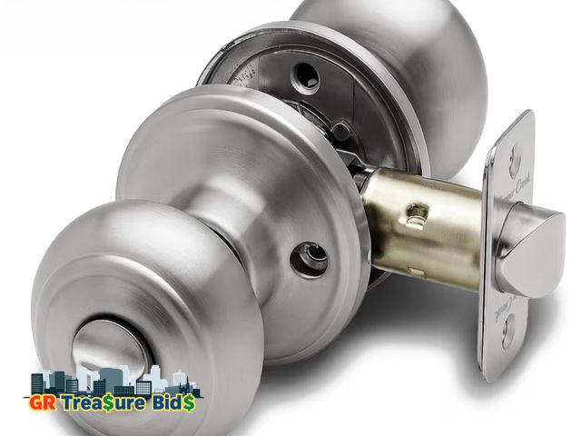 Lot 111-7267I - Colonial Privacy Interior Door Knob – ANSI Grade-3 Certified, Modern Heavy Duty Handle, Easy Install...