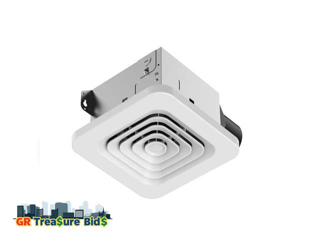 Lot 111-41686 - Commercial Electric 80 CFM 1.5 Sone Bathroom Roomside Exhaust Fan - White