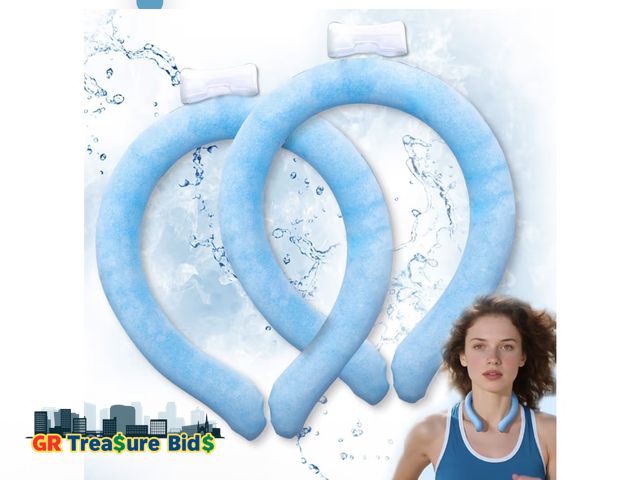 Lot 111-8262 - Portable Ice Ring, Neck Cooling Tube, Wearable Cooling Neck Cooler, Reusable Cooling Artifact Suitab...
