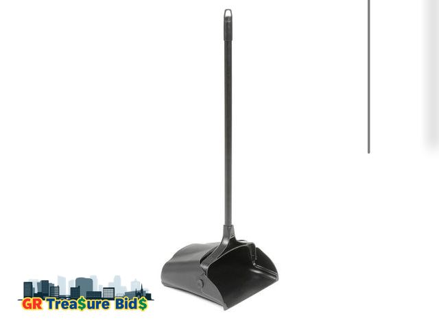 Lot 111-72525 - Rubbermaid FG253100BLA Lobby Pro Upright Dust Pan stick not included