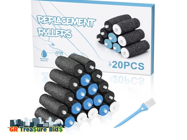 Lot 111-7252 - 20Pcs] Pedi Replacement Rollers ​Compatible with Amope Pedi Perfect Refills Electronic Foot File,wit...