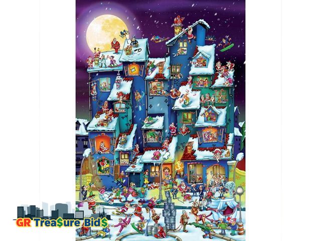 Lot 111-45428 - New Cobble Hill Christmas Antics 1000 Piece Jigsaw Puzzle