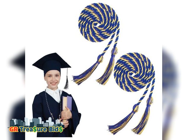 Lot 111-4626 - New 2Pcs Graduation Cords, Graduation Honor Cords, Graduation Cord 2025, 67" Long Braided Tassels Co...