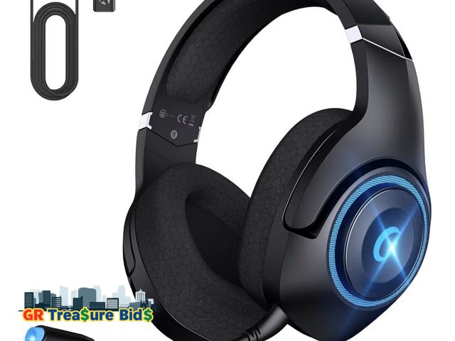 Lot 111-82672 - Wireless Gaming Headset, 2.4GHz Gaming Headphones Wireless for PS5/4 with Noise Canceling Microphone...
