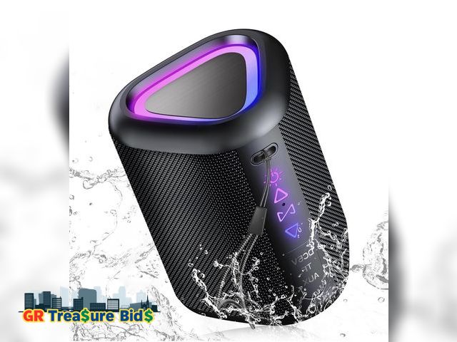 Lot 111-82772 - Bluetooth Speaker, 2025 Portable Wireless Speakers with Led Light, Bluetooth 5.4, 24H Playtime, Enha...