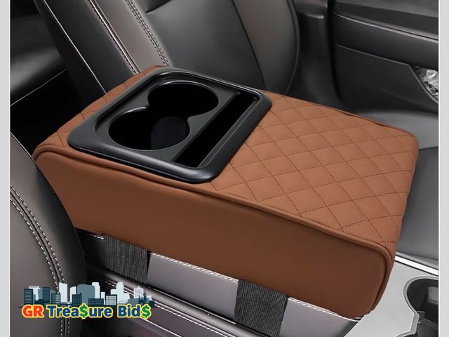 Lot 111-46882 - New Yourkar Car Center Console Armrest Pillow, Waterproof Car Armrest Cover Cushion with Cup and Pho...