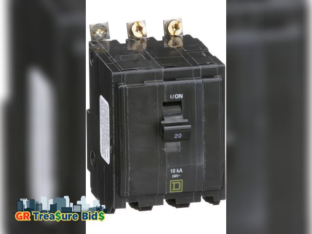 Lot 111-96506 - 1 Square D - QOB320 - Bolt On Circuit Breaker, 20 Amps, Number of Poles: 3, 240VAC AC Voltage Rating