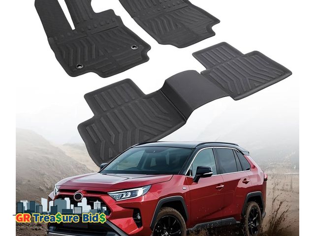 Lot 111-97899 - Car Floor Mats for Toyota RAV4: 2025 2024 2023 2022 2021 2020 2019, All Weather Rubber Floor Liners ...
