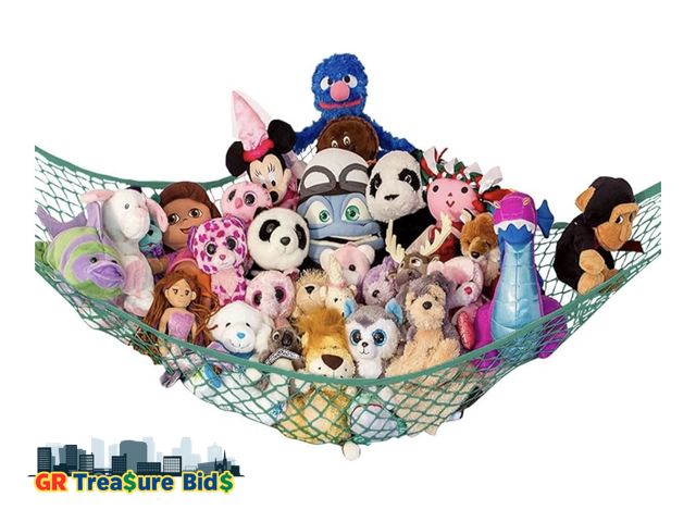 Lot 111-56643 - New Lilly's Love Stuffed Animal Hammock | Corner Hanging Organizer, Stuffed Animal Storage | Easy to...