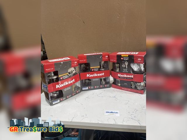 Lot 111-29664 - 3 pack New 3 pack Kwikset smart key security , lot D7