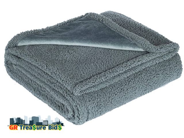 Lot 111-96909 - Waterproof Luxury Fuzzy Soft Anti-Static Microfiber Bed Blanket for Bed Moisture Absorbing and Warm ...
