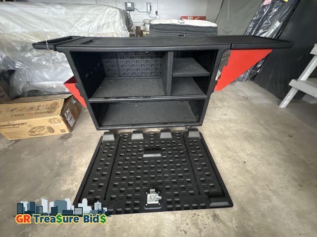 Lot 111-52662 - Wenger portable rolling mobile cart/chest