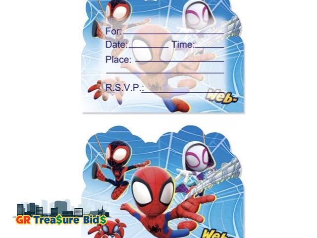 Lot 111-15956 - New 20PCS Spiderman Birthday Invitations ,Spiderman Birthday Invitations for Boys,Spiderman Invitati...