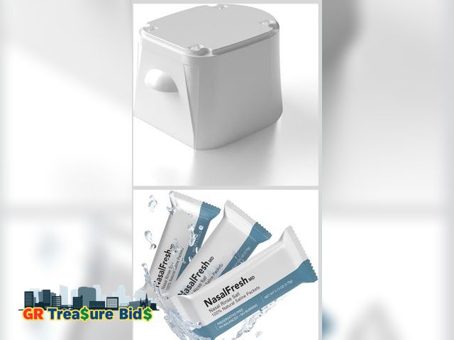 Lot 111-52408 - NasalFresh MD Storage Drawer/Riser with 60 Salt Packets for NasalFresh MD Nasal Irrigation System Na...