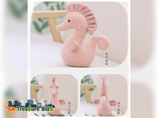 Lot 111-52441 - Stuffed Sea Horse Plush Animals Toys Seahorse Dolls Decorations Gifts for Kids Boys Girls 13” Inches...