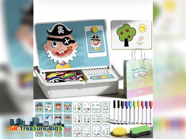 Lot 111-5060 - 2026 Upgraded Magnetic Puzzle Learning Building Block Toys, Double Side Magnetic Dress Up Puzzle, Po...