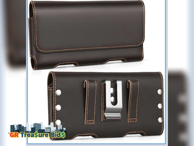 Lot 111-52238 - New BECPLT Genuine Leather Phone Holster with Belt Clip for Galaxy S25 Ultra S24/S23/S22 Ultra 5G No...