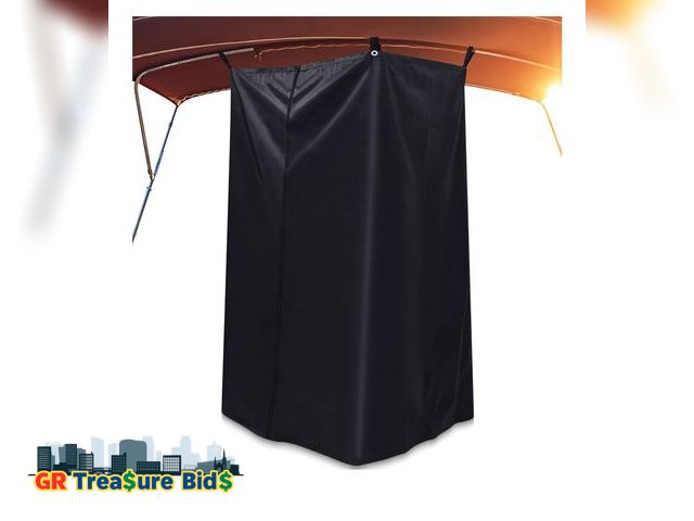 Lot 111-72429 - New Boats Privacy Curtain Changing Room with Bag Portable Privacy Tent Easy Up Pontoon Enclosure Par...