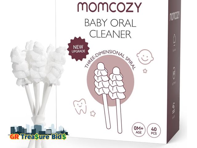 Lot 111-7272 - New Momcozy Baby Tongue Cleaner Gauze, Baby Toothbrush Disposable Oral Cleaner, Toddler Tooth Brush ...