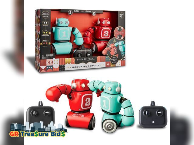 Lot 111-49066 - FAO Schwarz Robot Knockout Remote Control Boxing Set