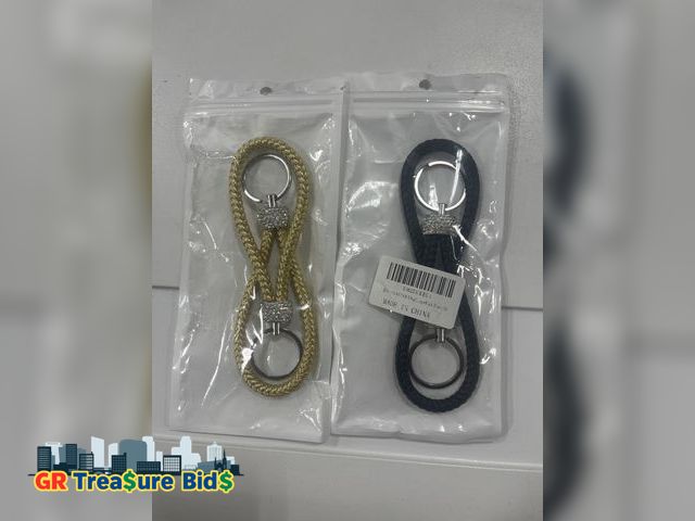 Lot 111-82075 - Bling Crystal Diamond Keychian for Women Hand Wrist Lanyard Key Chain Glitter Rhinestones Keychain C...