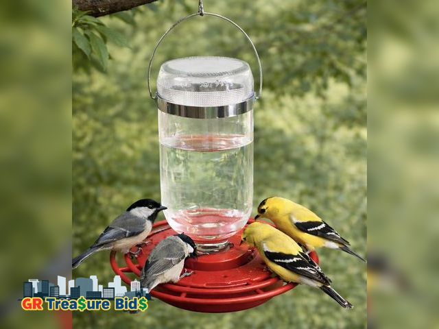 Lot 111-46655 - New Hanging Bird Water Feeder – Backyard Favorite