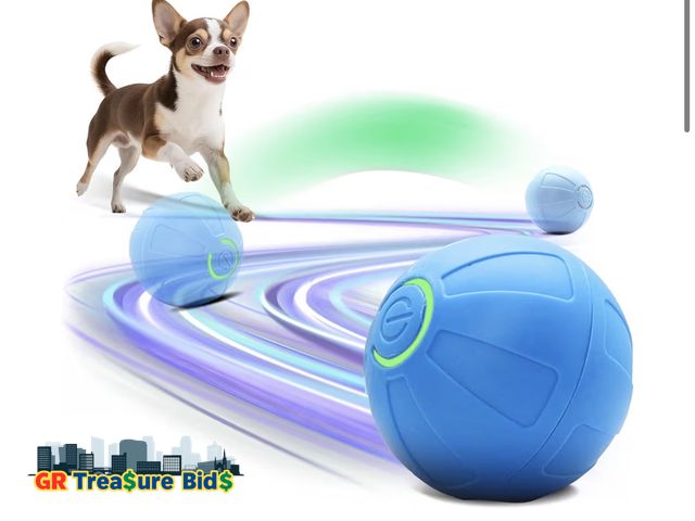 Lot 111-82626 - New Interactive Small Dog Toy Ball, 2 Inch Smart Jumping Ball for Puppy/Small Dogs, Activated Automa...