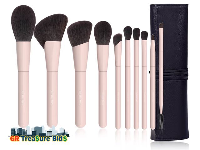 Lot 111-56782 - New Makeup Brushes 10Pcs Professional Makeup Brush Set Foundation Contour Concealer Blush Highlight ...