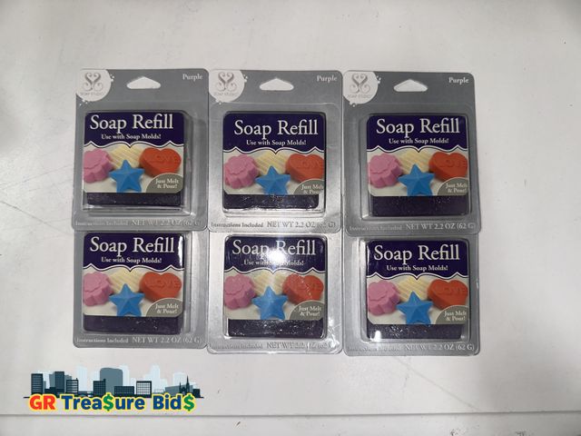 Lot 111-53704 - Soap Studio Soap Crafting Refill Color purple New Lot of 6 Just Melt and Pour

A12