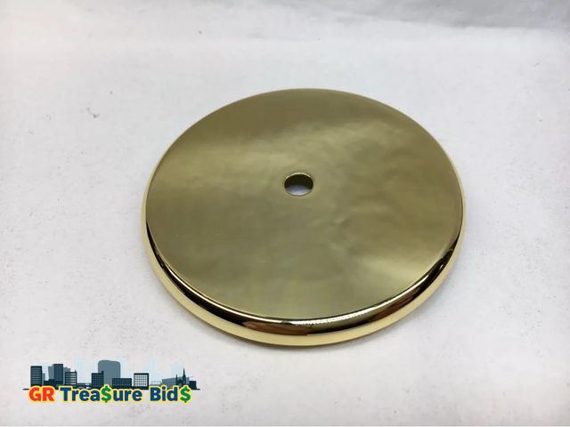 Lot 111-2013 - 5 pack New Metal  Metal Howard Miller Grandfather Clock Weight Shell Cap, Polished Brass, 2.3/4”Inch...