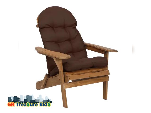 Lot 111-71478 - YEERSWAG 43x 20" Adirondack Chair Cushion,Patio Chair Cushion with Ties Chair High Back Indoor Outdo...