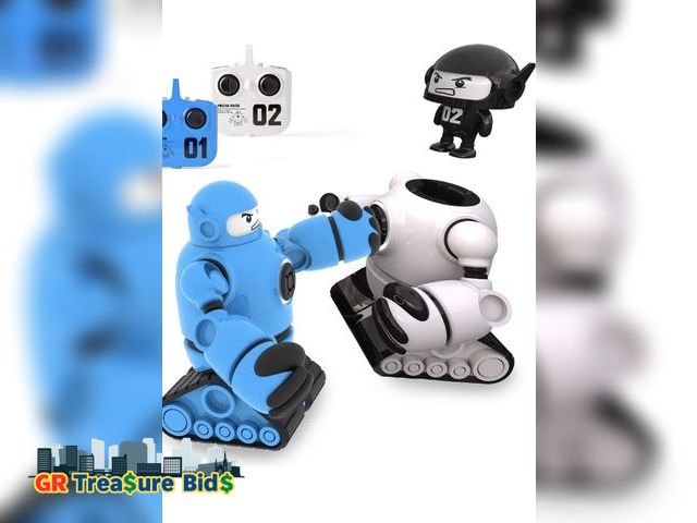 Lot 111-52218 - Sharper Image® Mecha Rivals Remote Control Battle Robots, Two-Player Wireless Fighting Set with Ligh...