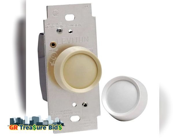 Lot 111-4234 - Leviton R00-RDL06-0TW Dimmer, No Size, White/Light Almond