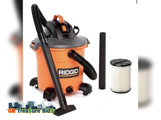 Lot 111-76654 - Ridgid vacuum 16 gal. 5.0-Peak HP Wet Dry Vac
Used